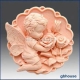 Angel with roses 2 silicone mold
