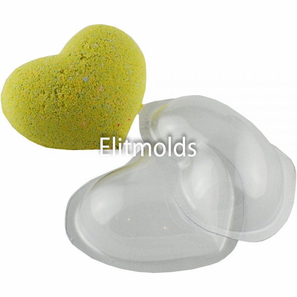 Heart for bombs large 140 g Plastic mold
