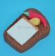 Sandwich with peppers and salo silicone mold