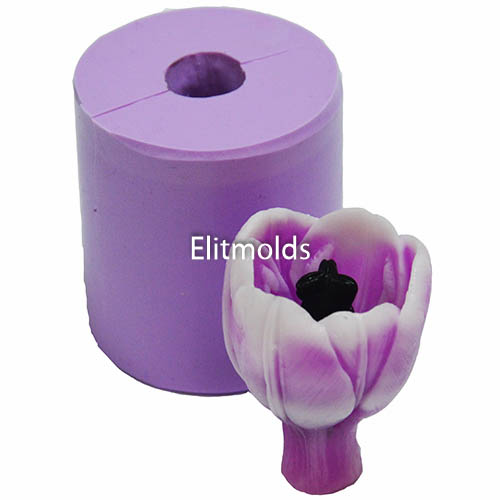 Tulip Candy bud 3D silicone mold