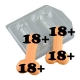 Male sign length 82 mm 18 g plastic mold