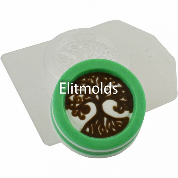 Tree in a circle 75 g Plastic mold