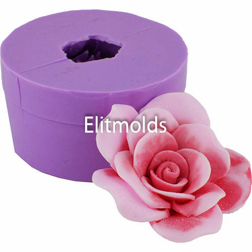 Rose Vivaldi medium 3D for a soap bouquet silicone mold