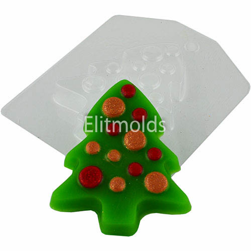 Christmas tree in balls 54 g Plastic mold