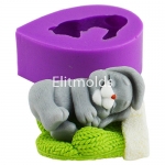 Sleeping Bunny 3D silicone mold
