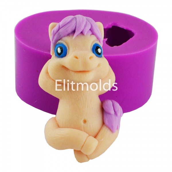 Cute Horse 36 g silicone mold 3D