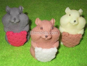 Хомяк 3D силиконовая форма