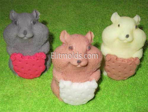 Хомяк 3D силиконовая форма