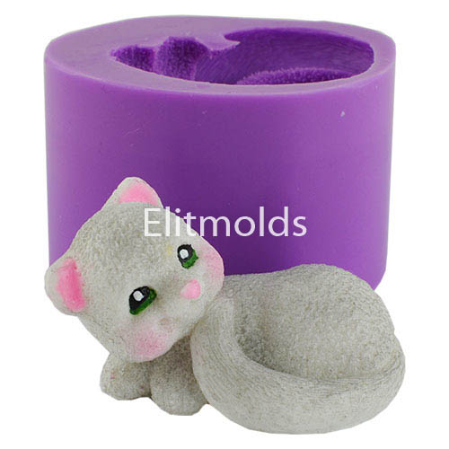 Kitten Murchik 55 g 2D silicone mold