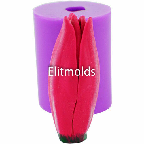 Lily Monte Negro closed bud 3d silicone mold