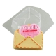 Envelope with heart 123 g plastic mold