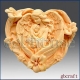 Mom with baby in angel wings silicone mold