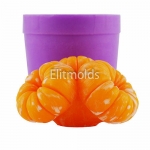 Tangerines peeled in 3 pieces 3D silicone mold