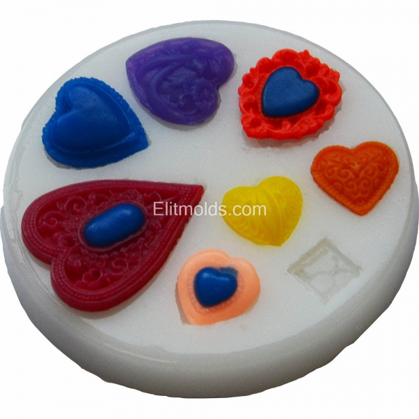 MOLD 051 lacy hearts