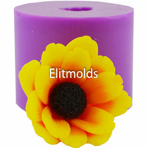 Small chamomile bud 3D silicone mold