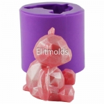 Мишка рубиновый 3D силиконовая форма