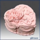 Heart-Cake 2 (roses) silicone mold