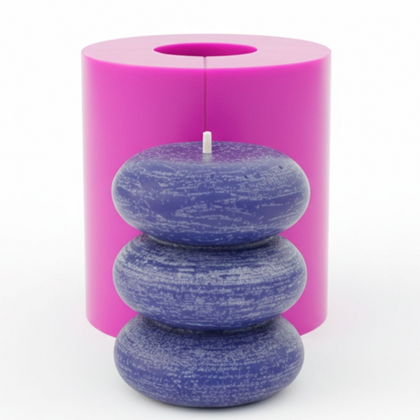 Candle massage stones medium 140 g 3D silicone mold