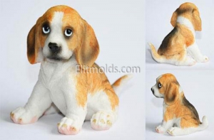 Собачка Бигль 3D силиконовая форма