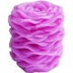 Candle of rose petals 3D silicone mold