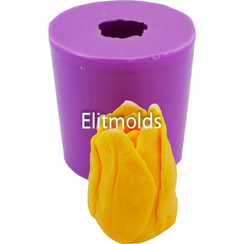 Tulip bud 02 3d silicone mold