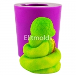 Змея Удача 100 г 3D силиконовая форма